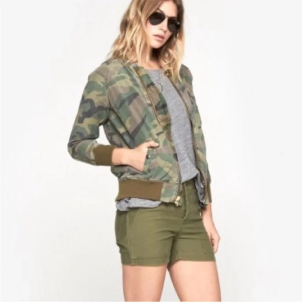 NLST S/S14 Camouflage Print Bomber Jacket Size Medium‎ Y2K